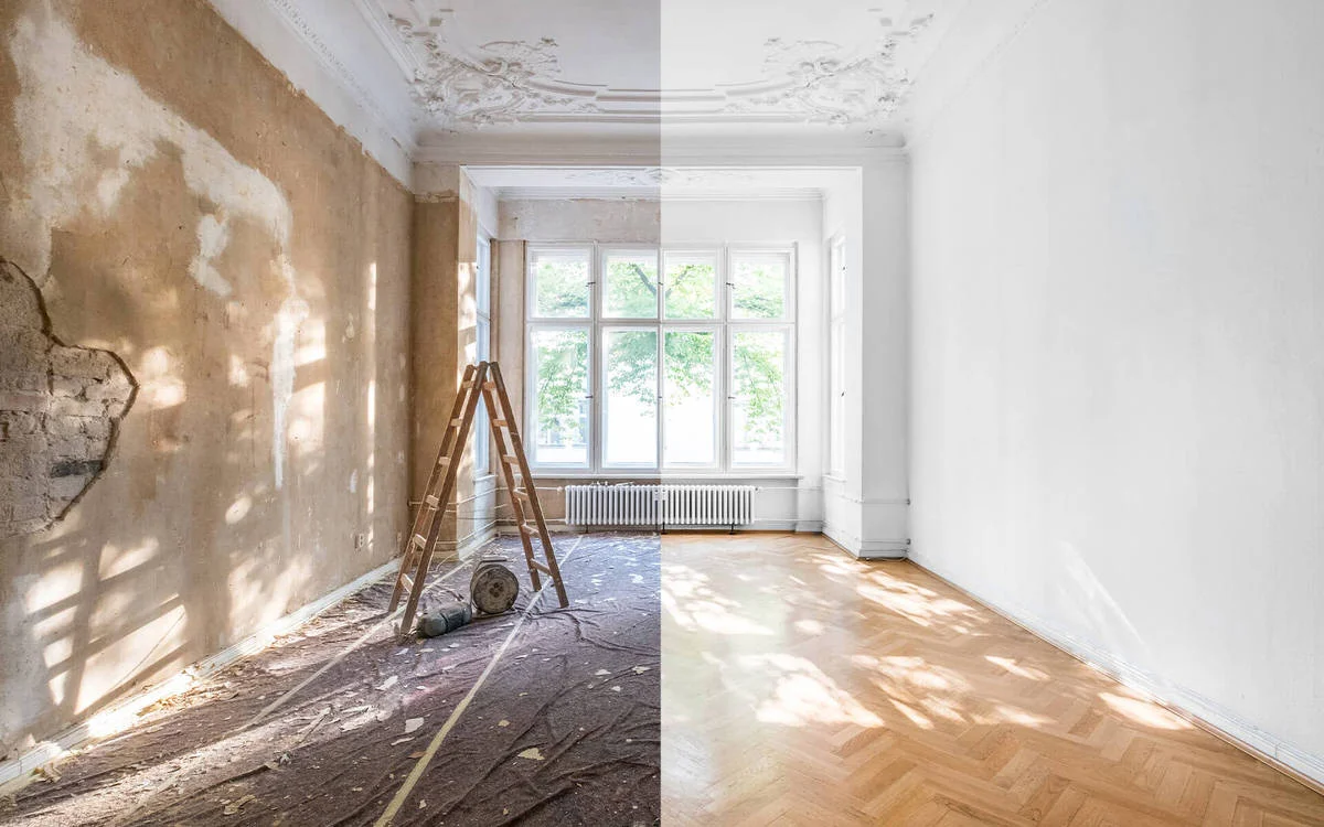 نفاوت یک خانه قبل و بعد از نوسازی